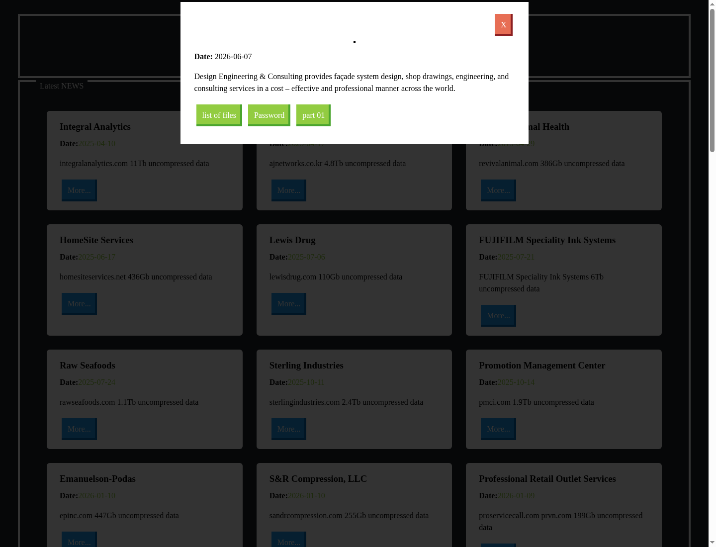 Screenshot der Detailseite