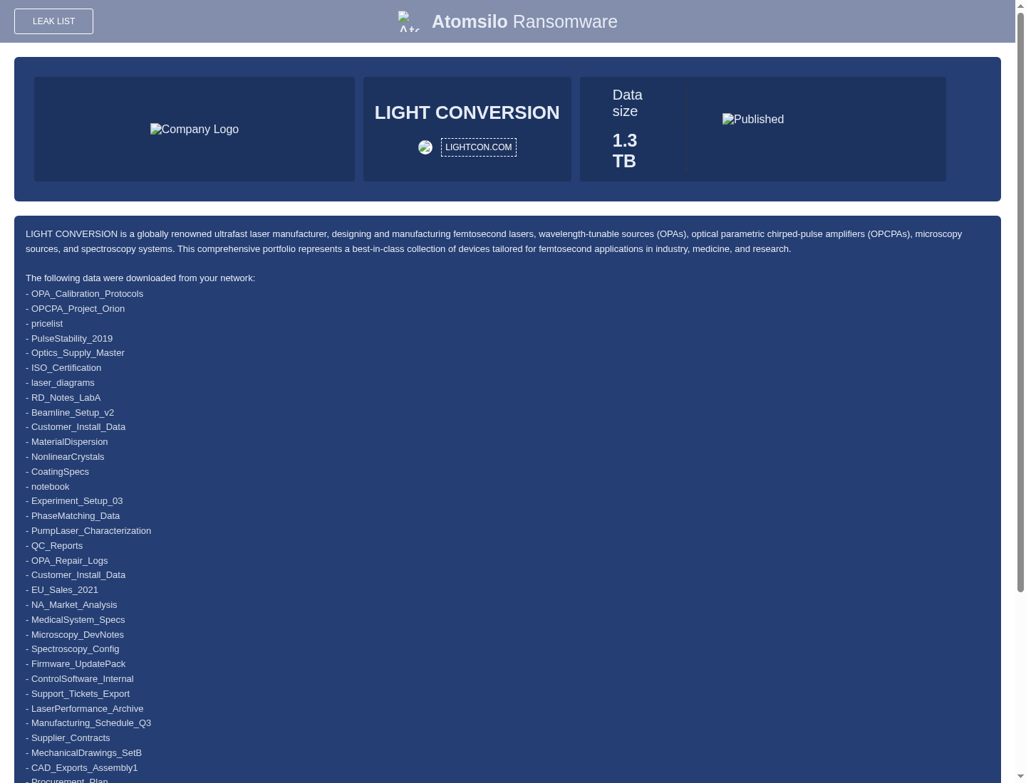 Screenshot der Detailseite