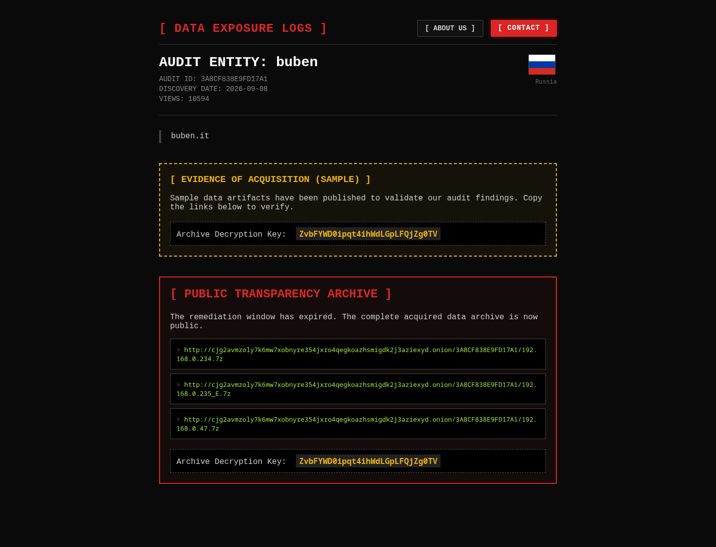 Screenshot der Detailseite