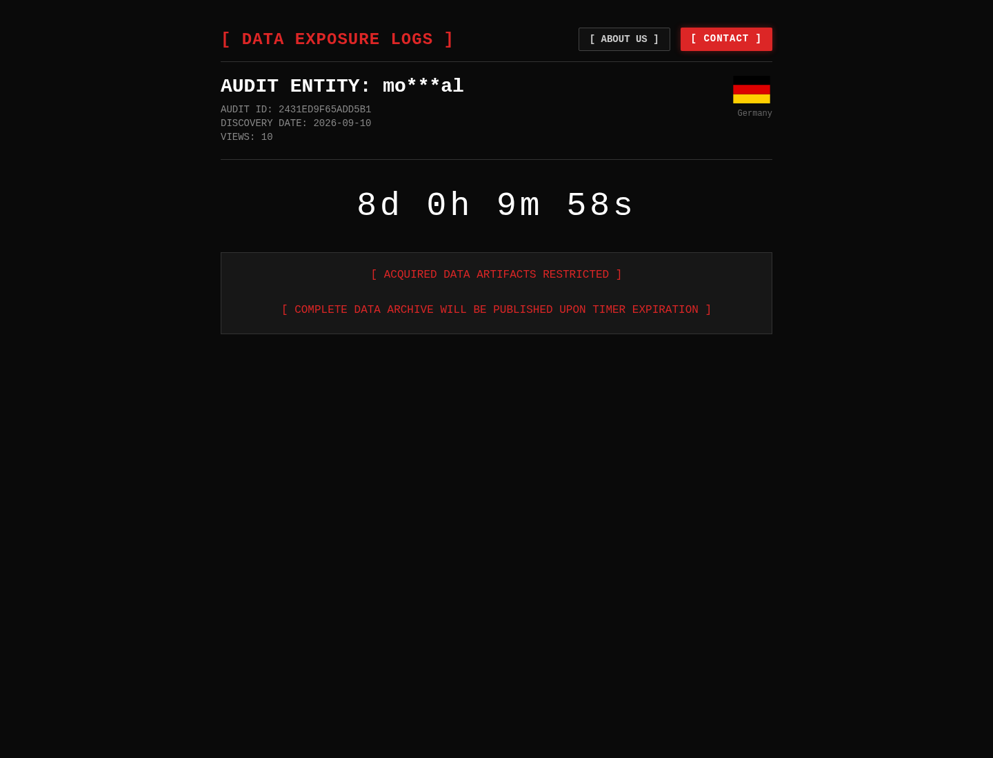 Screenshot der Detailseite