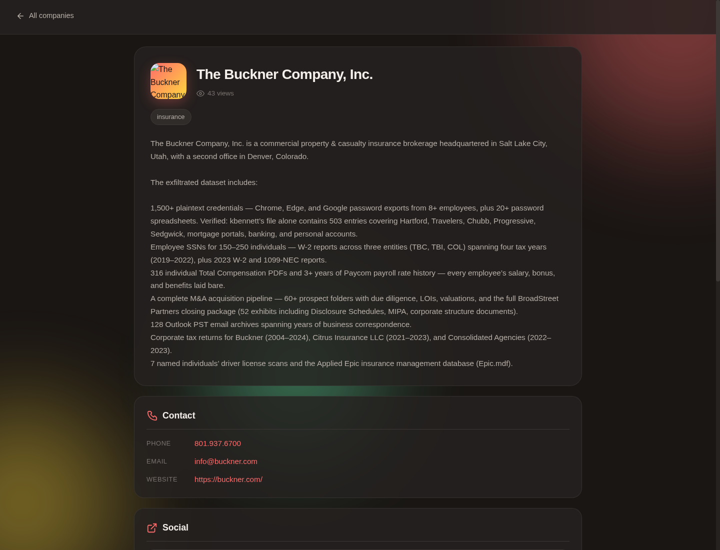 Screenshot der Detailseite