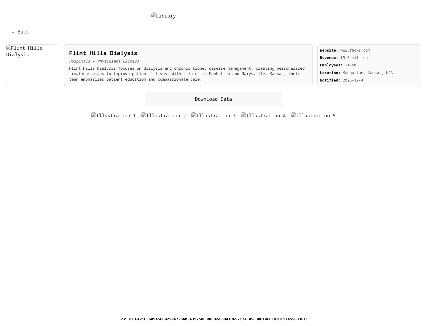 Screenshot der Detailseite
