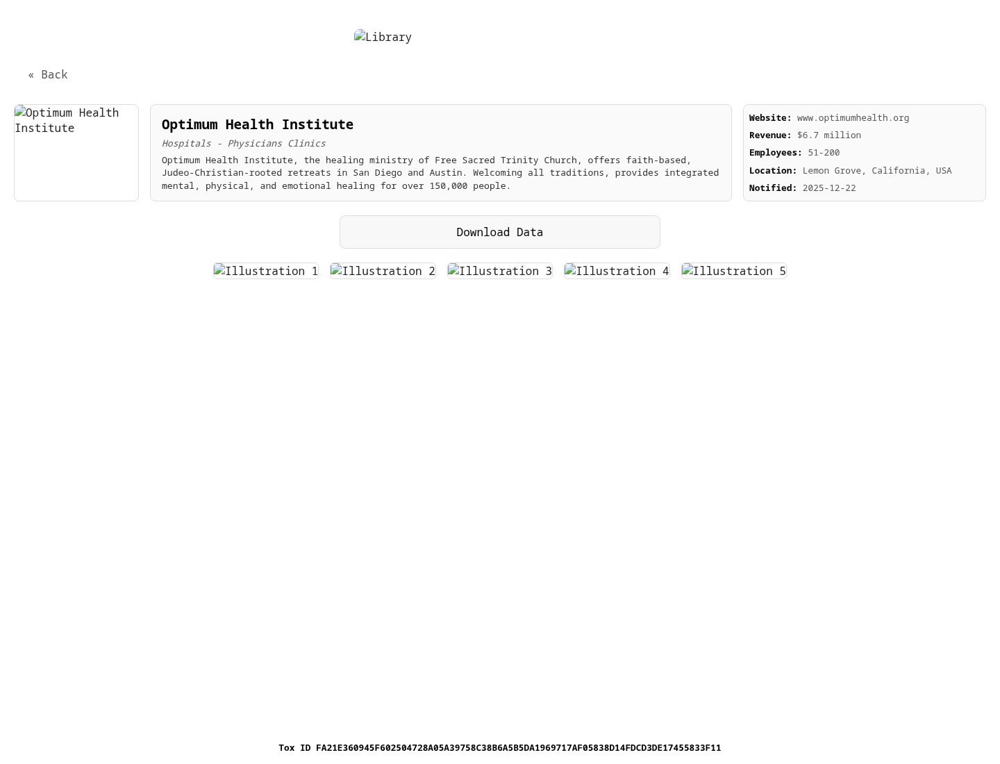Screenshot der Detailseite