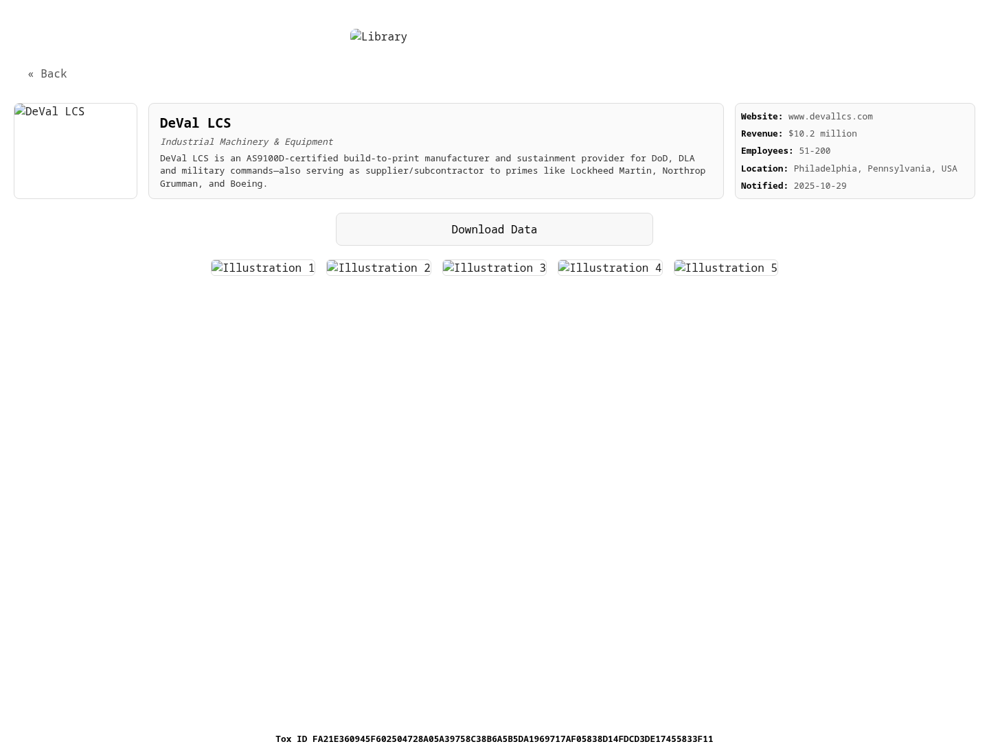 Screenshot der Detailseite