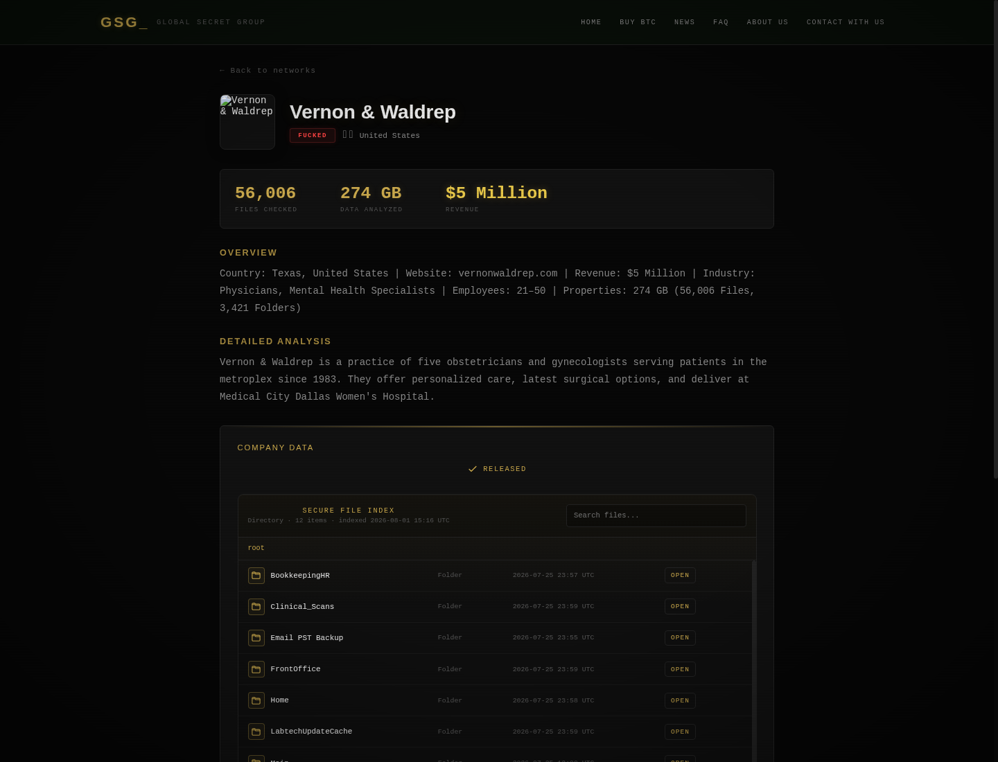 Screenshot der Detailseite