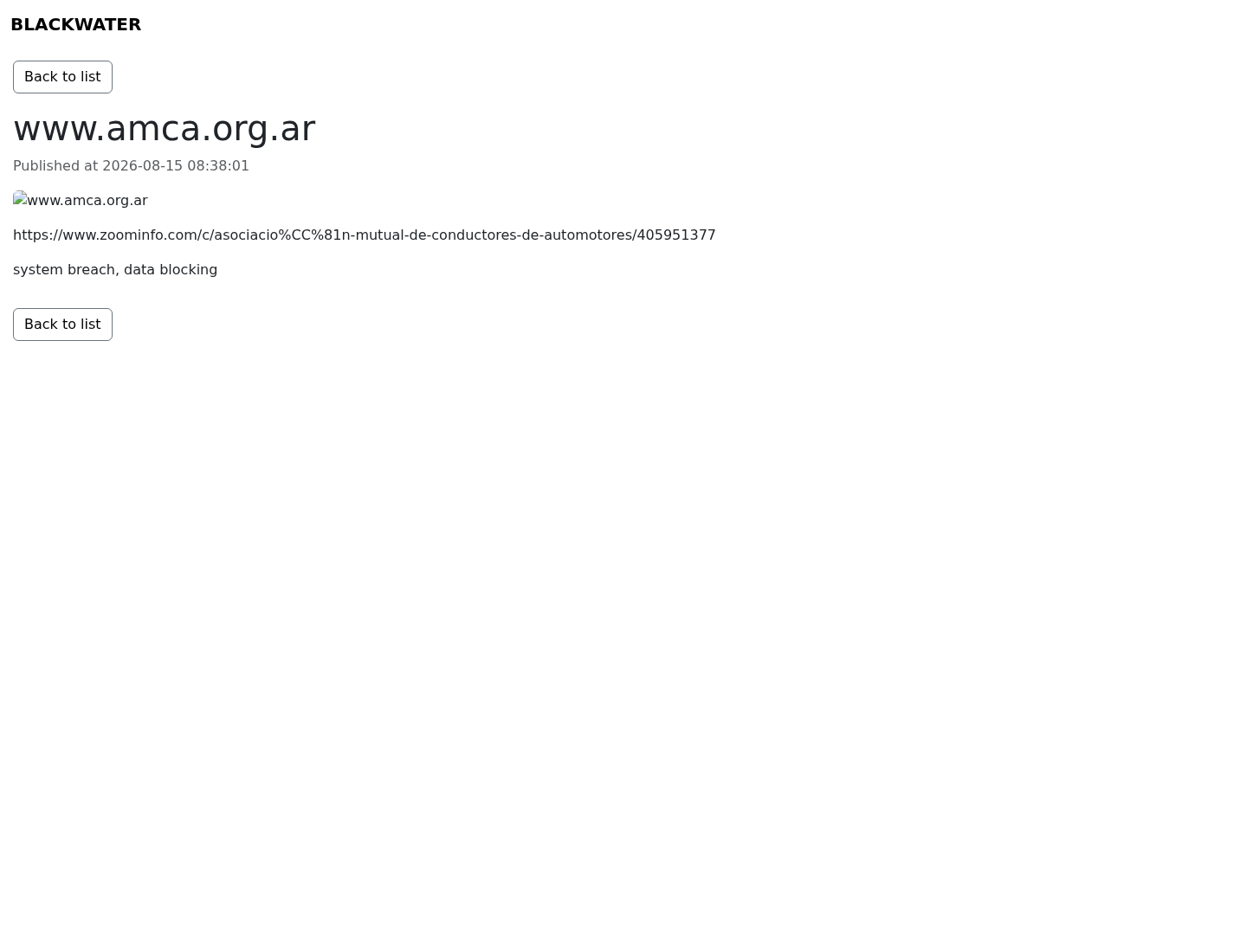 Screenshot der Detailseite