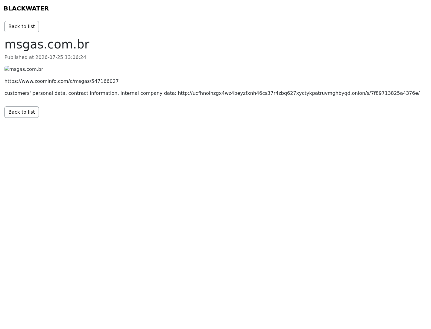 Screenshot der Detailseite