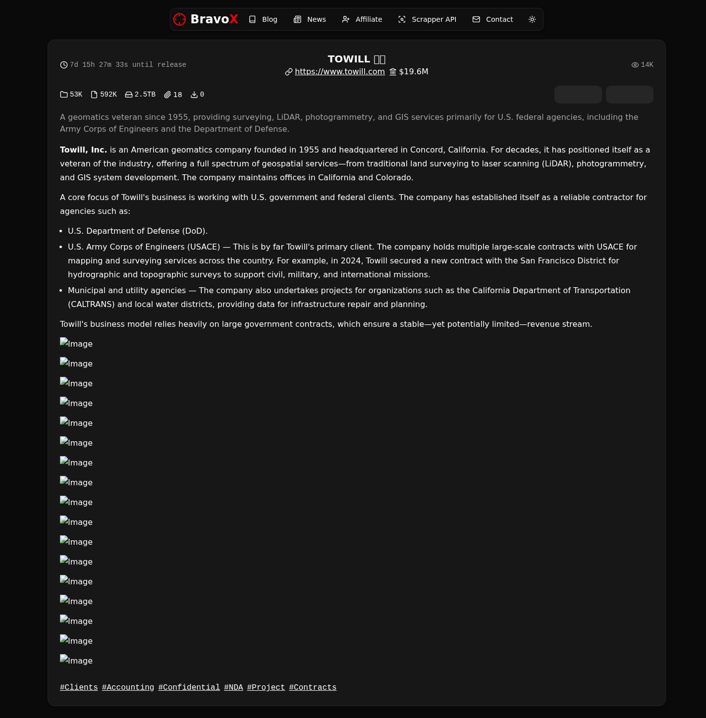Screenshot der Detailseite