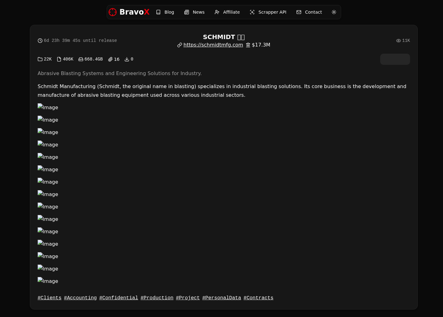 Screenshot der Detailseite