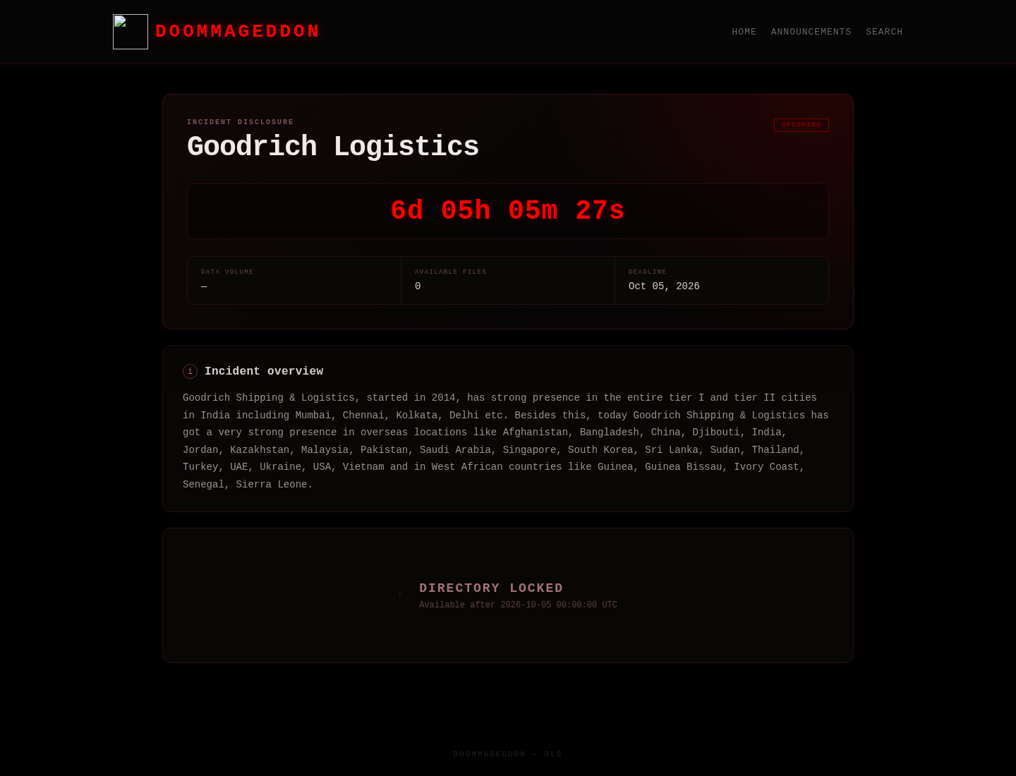Screenshot der Detailseite
