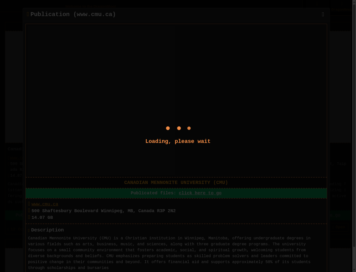 Screenshot der Detailseite