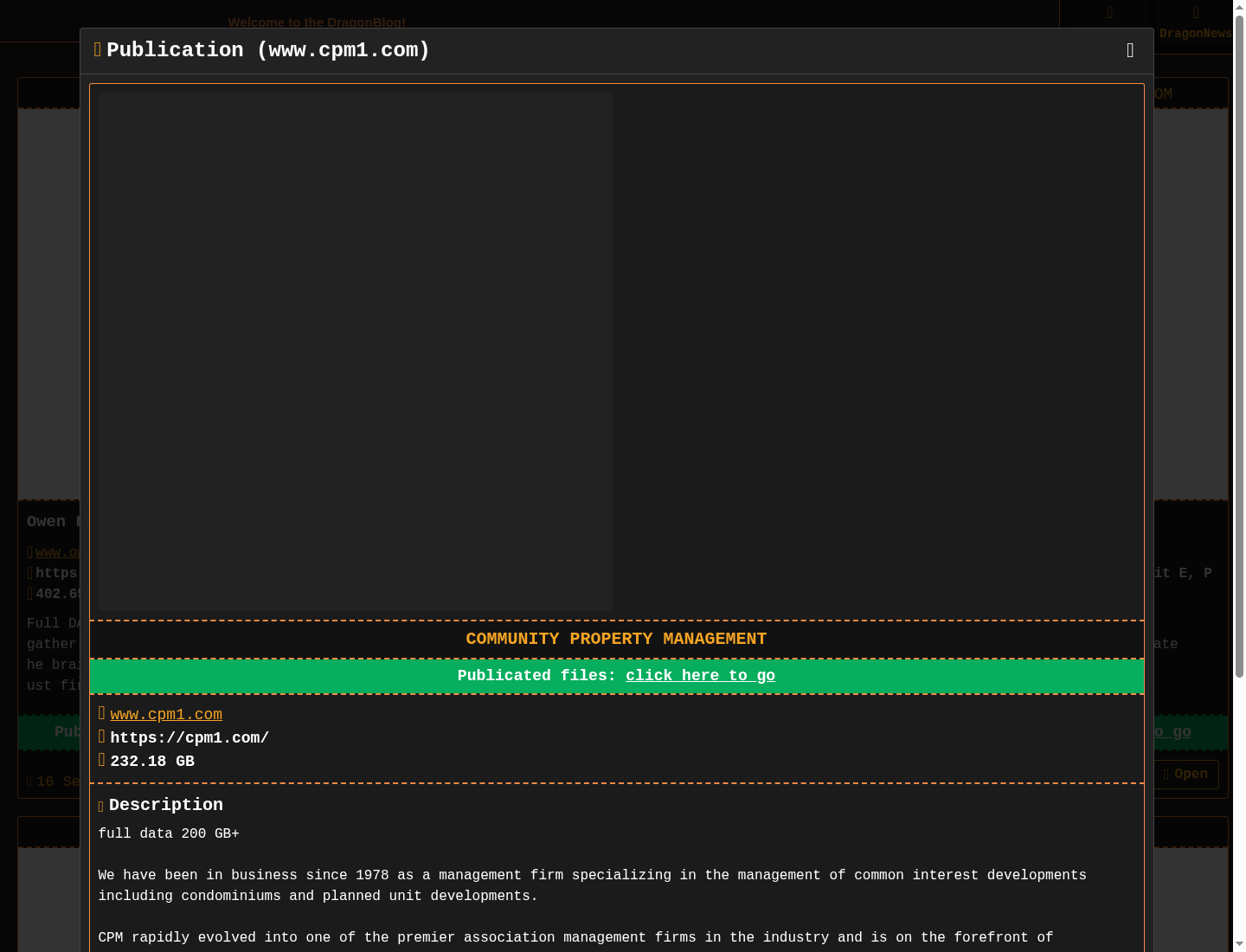 Screenshot der Detailseite