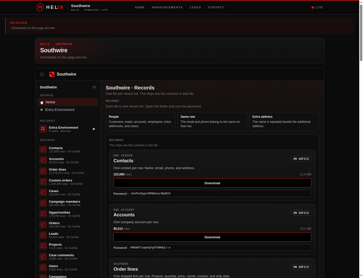 Screenshot der Detailseite