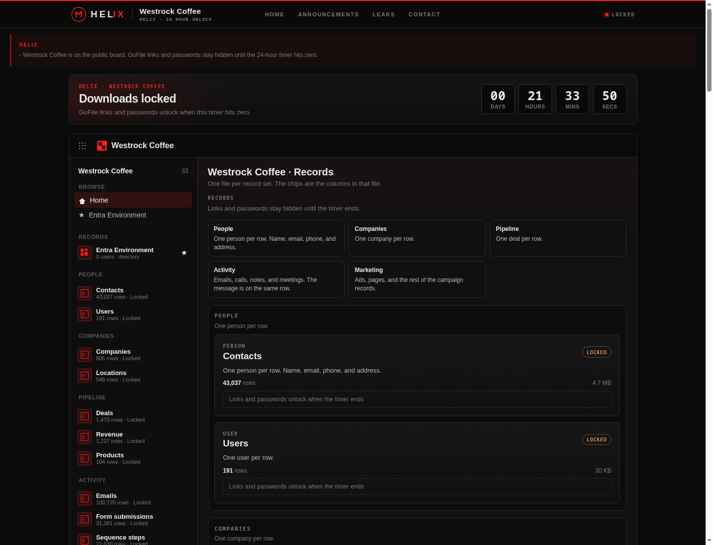 Screenshot der Detailseite