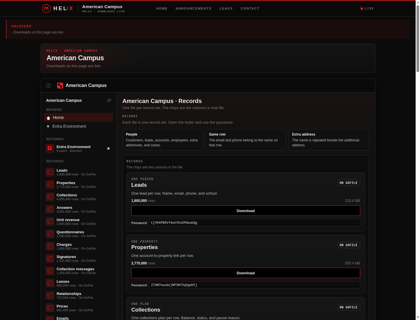 Screenshot der Detailseite