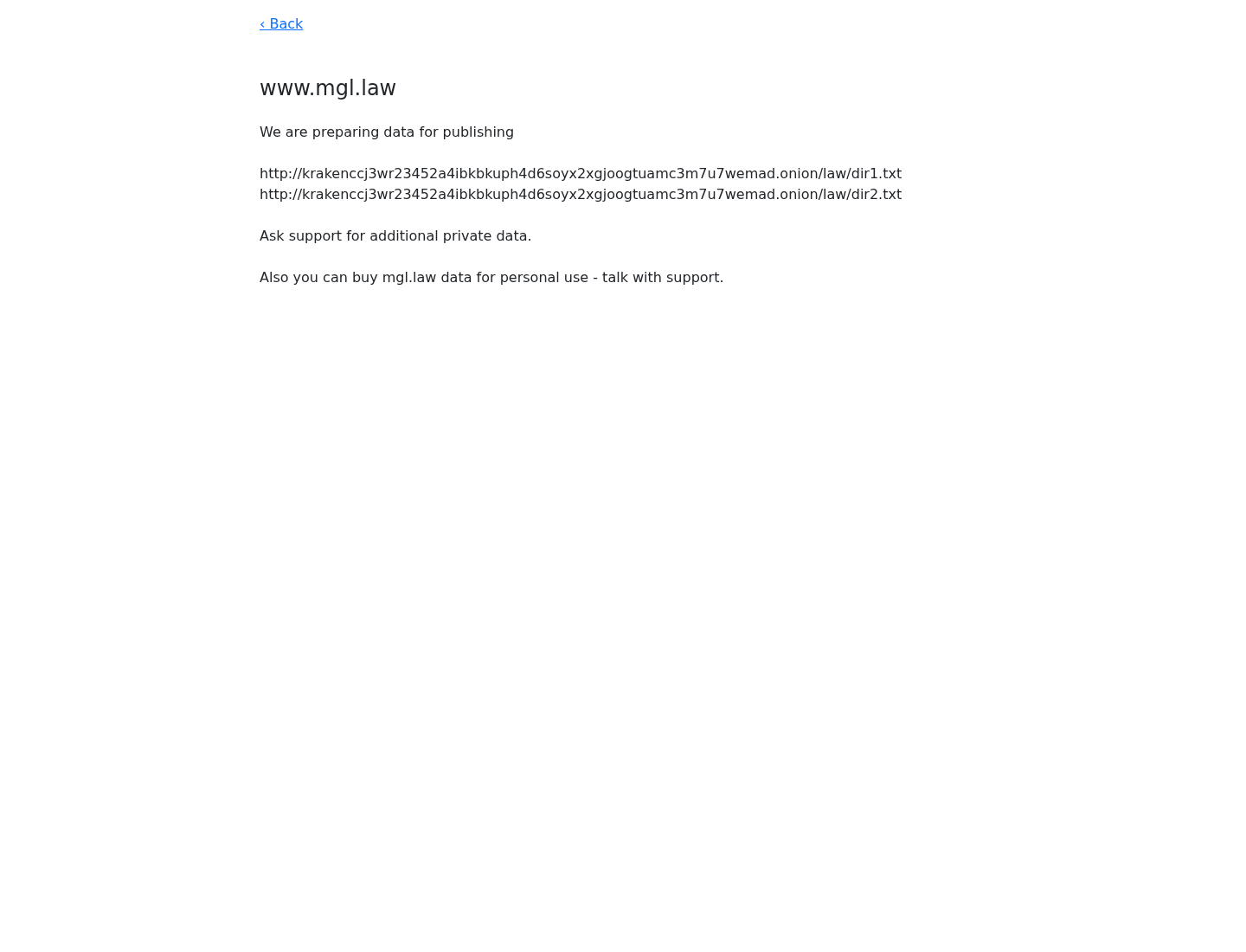 Screenshot der Detailseite