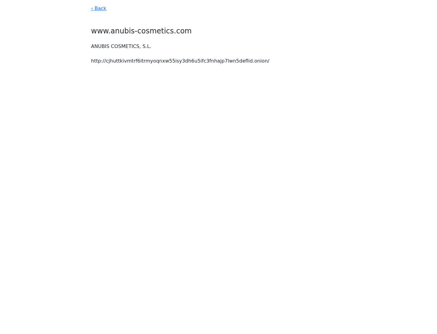 Screenshot der Detailseite