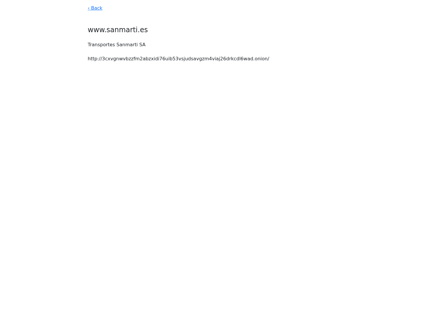 Screenshot der Detailseite