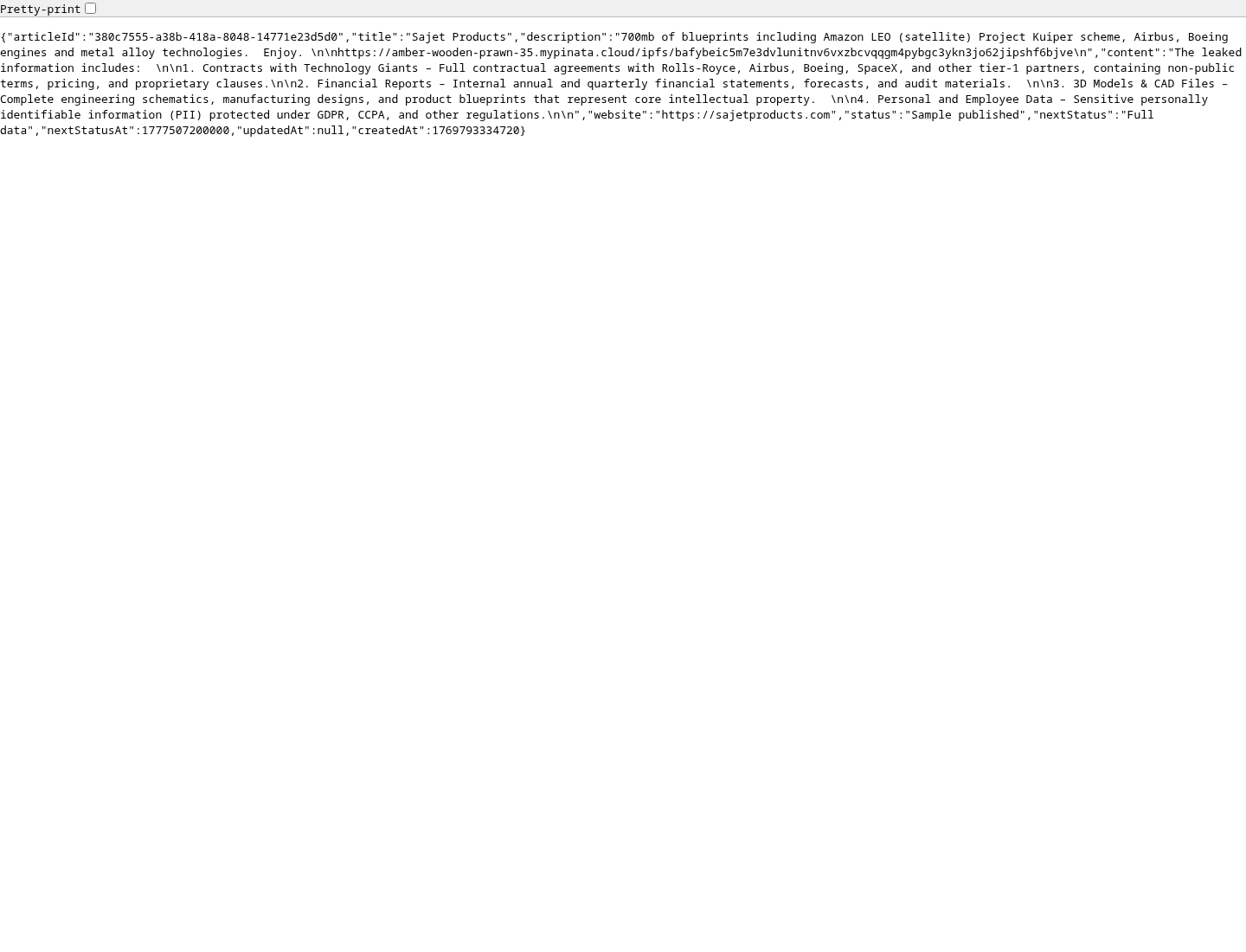Screenshot der Detailseite