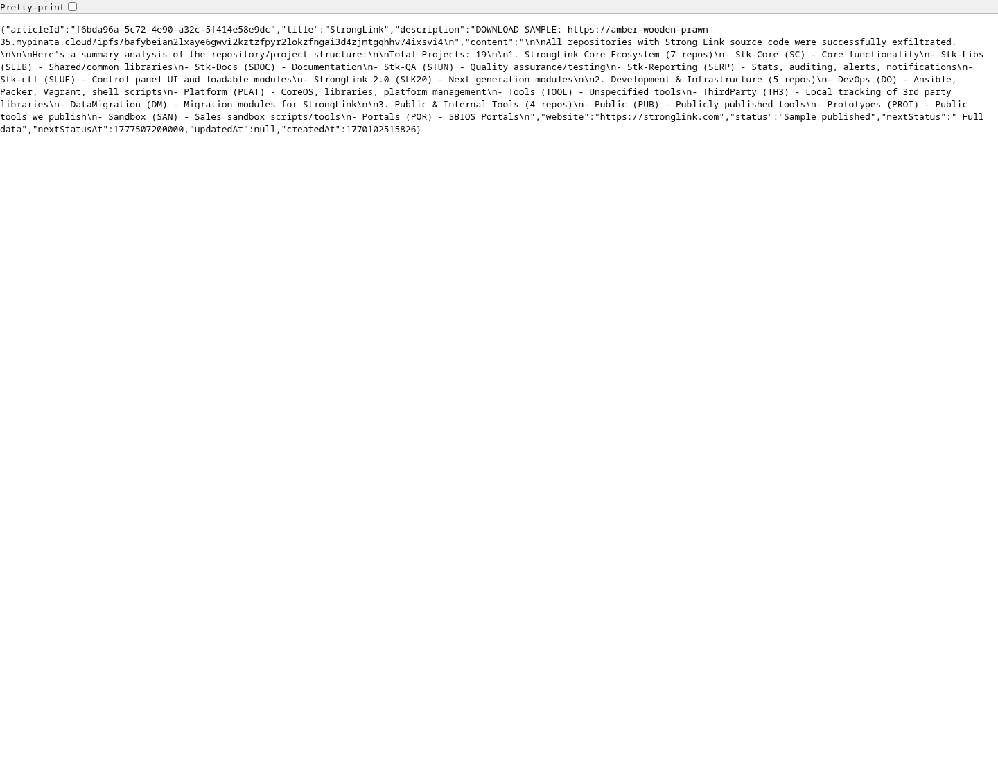Screenshot der Detailseite