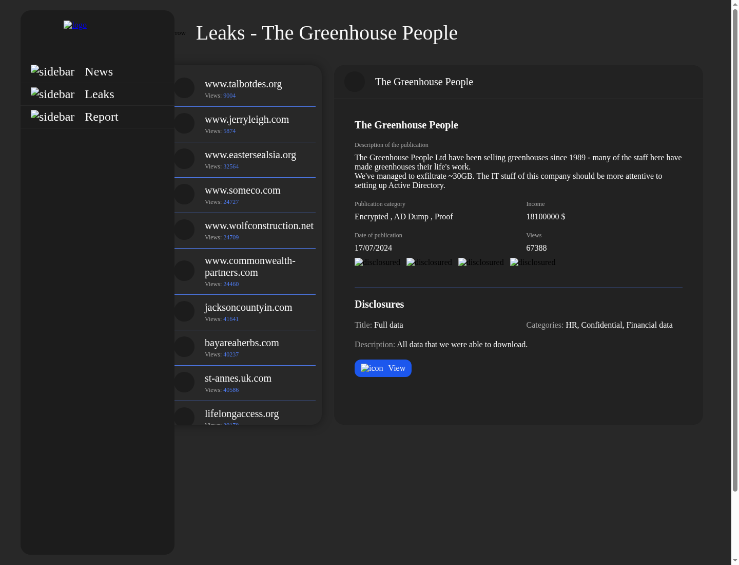 Screenshot der Detailseite