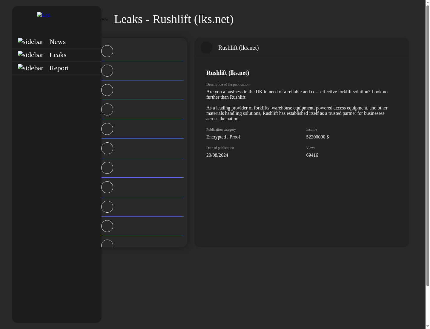Screenshot der Detailseite