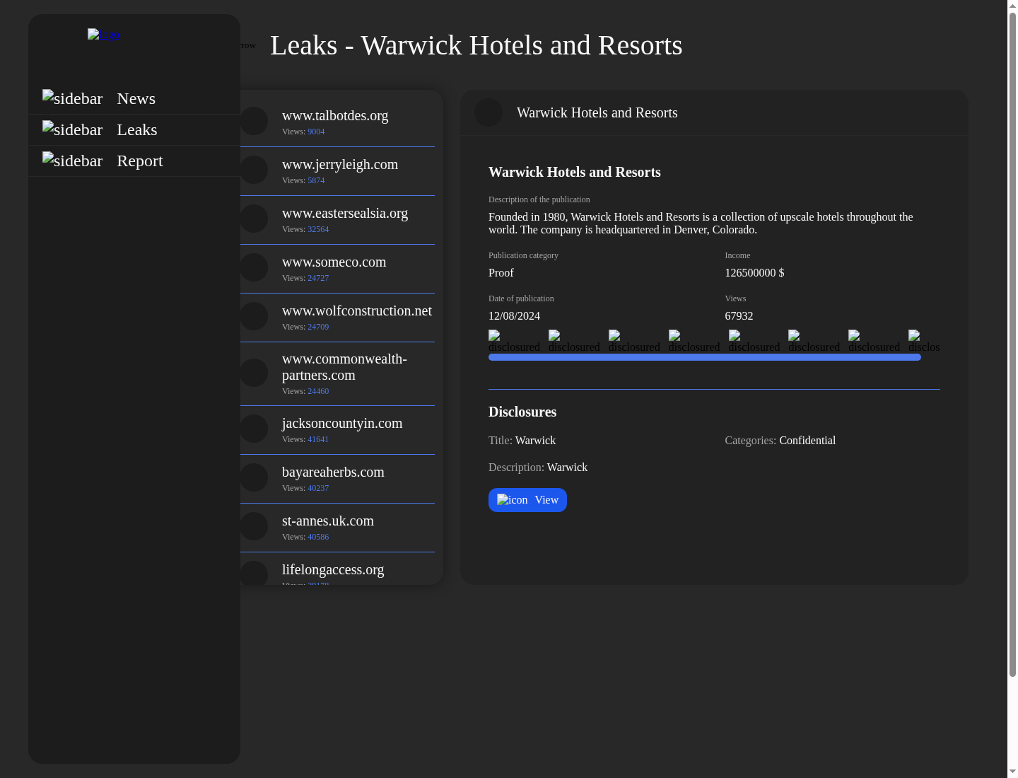 Screenshot der Detailseite