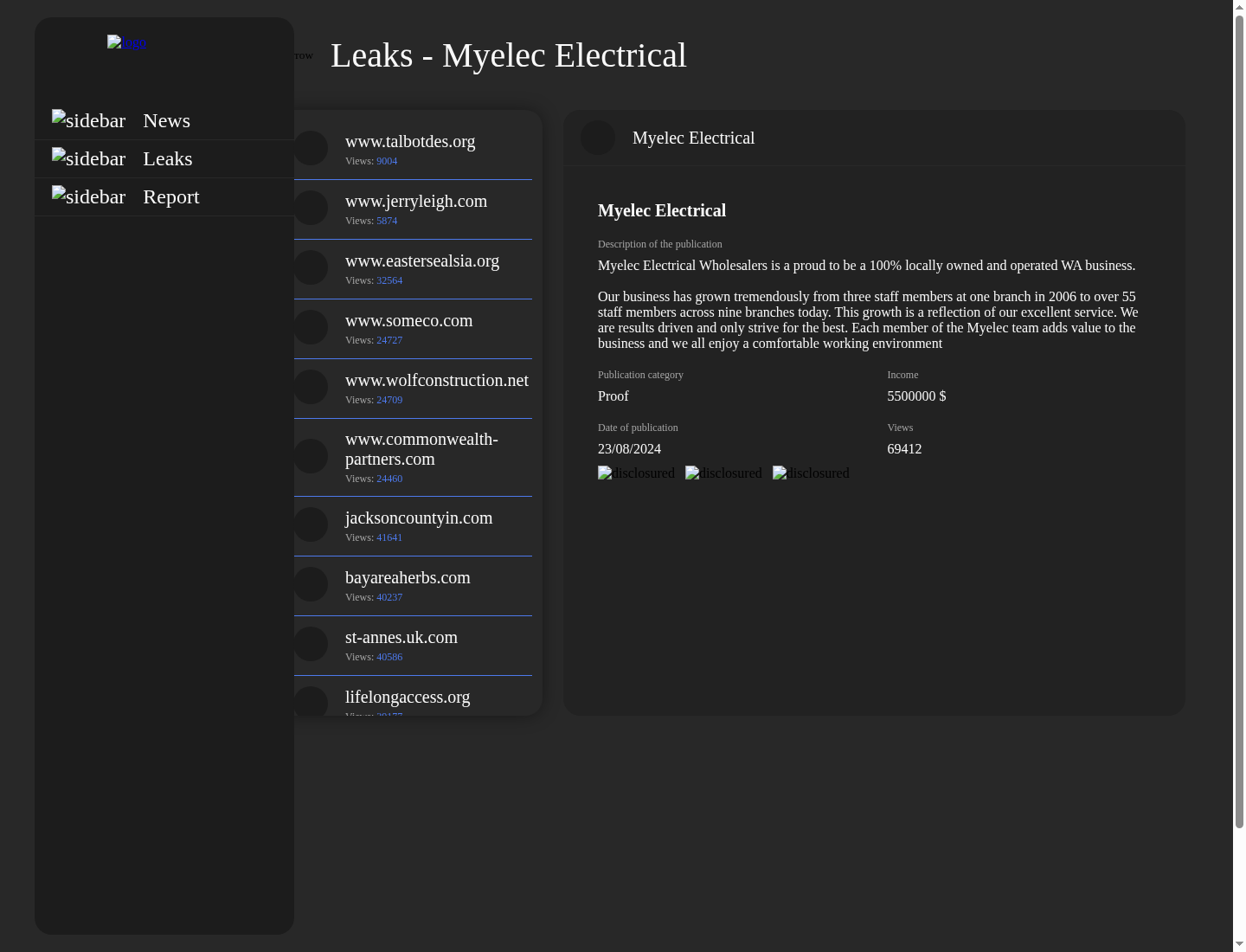 Screenshot der Detailseite