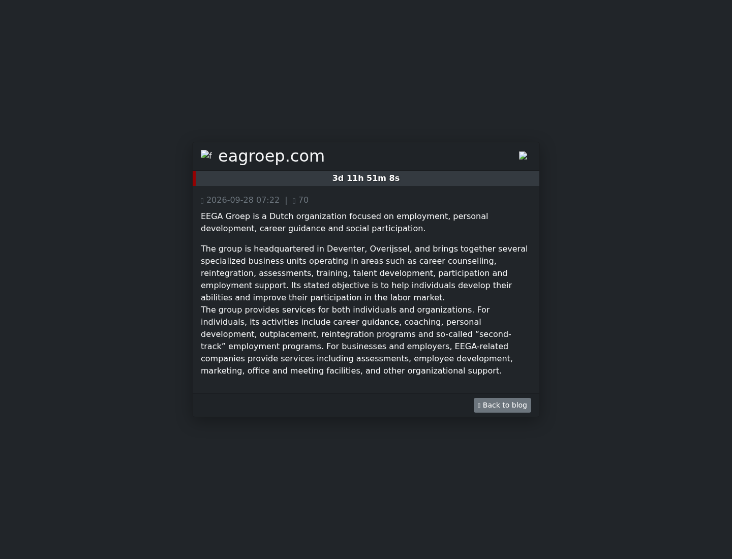 Screenshot der Detailseite