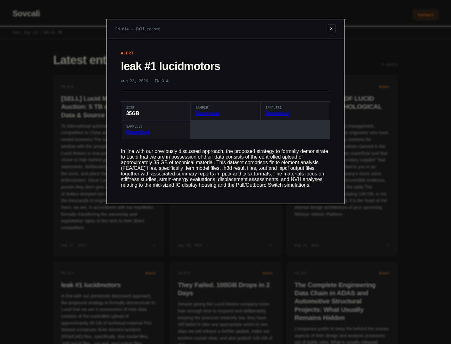 Screenshot der Detailseite