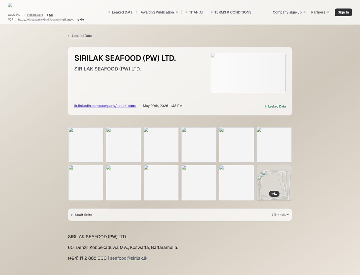 Screenshot der Detailseite