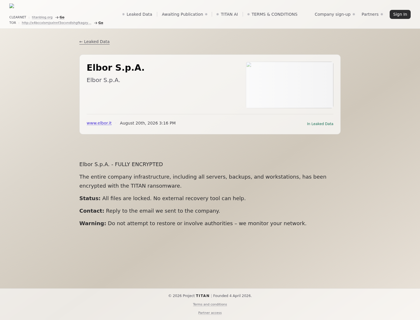 Screenshot der Detailseite