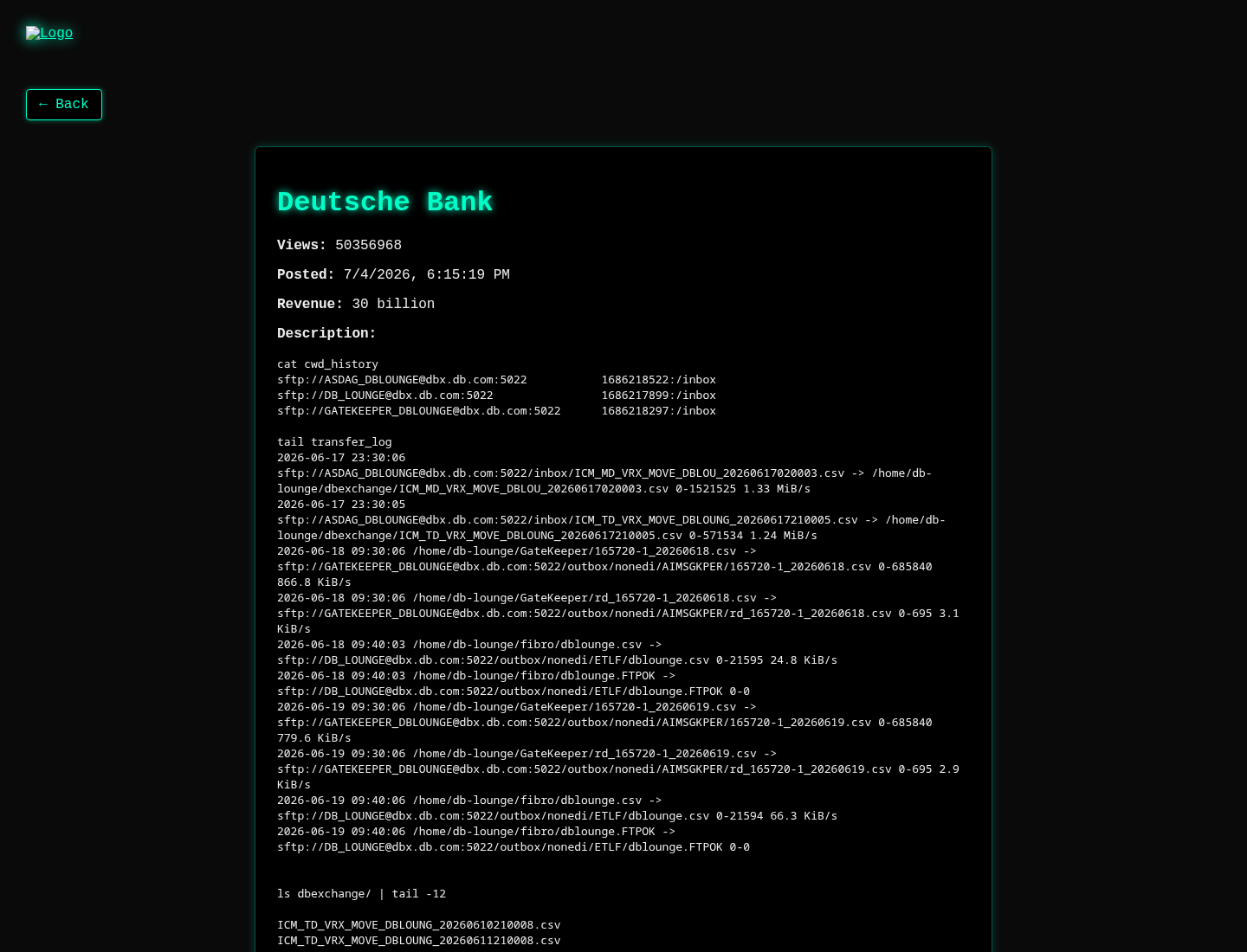 Screenshot der Detailseite
