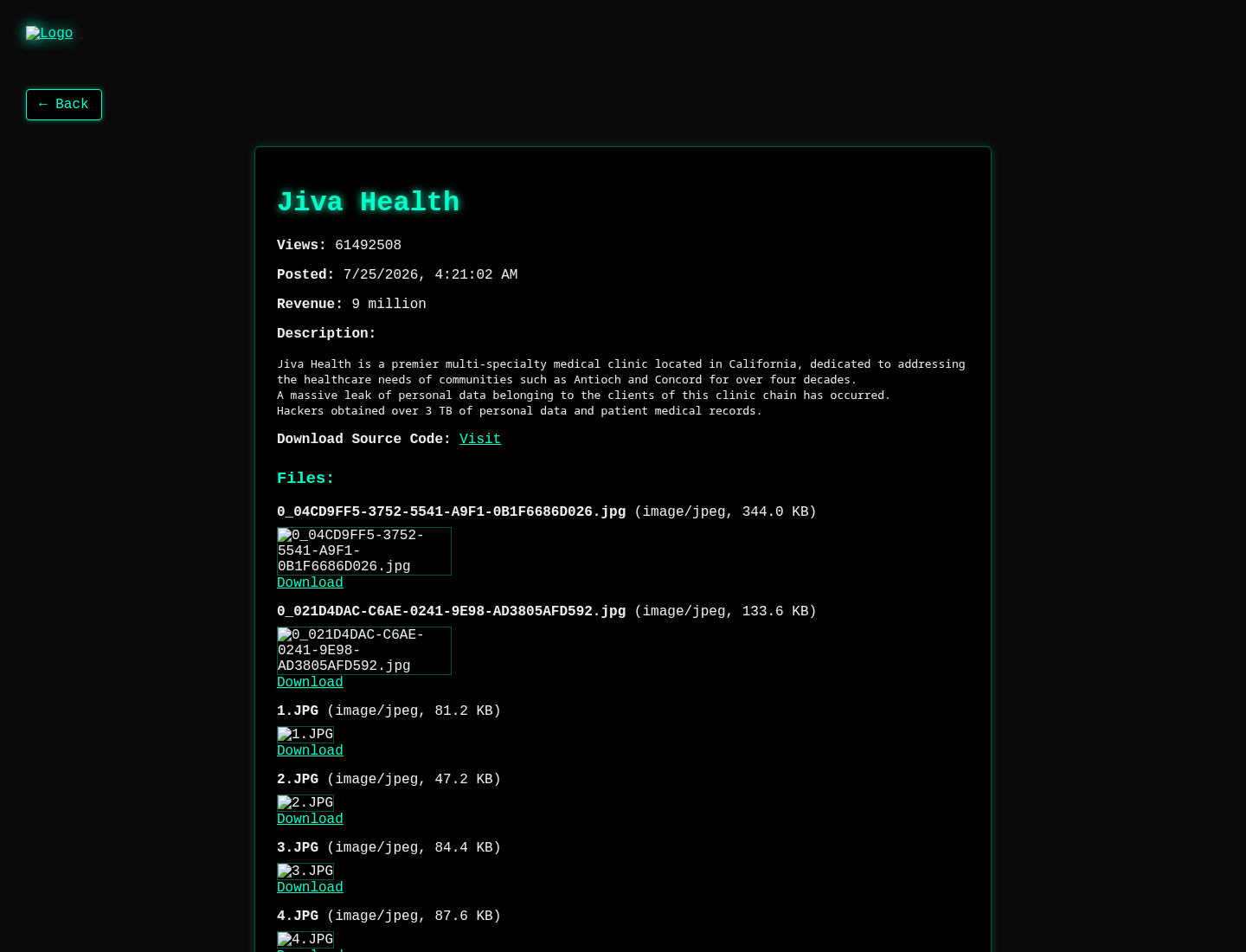 Screenshot der Detailseite