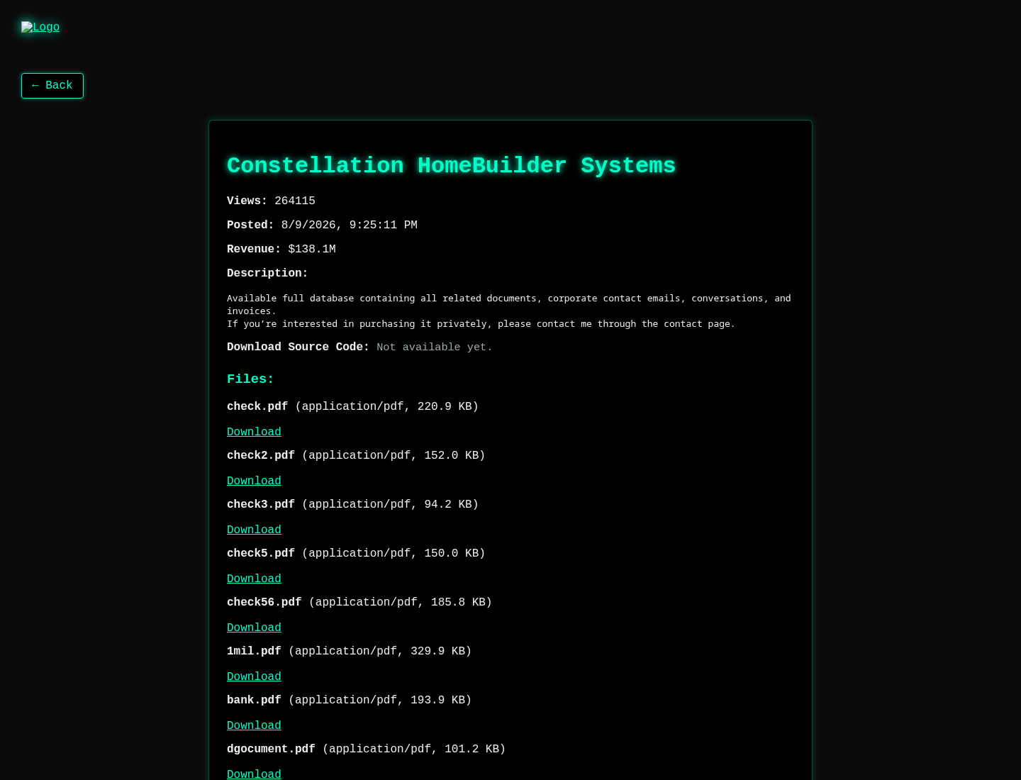 Screenshot der Detailseite