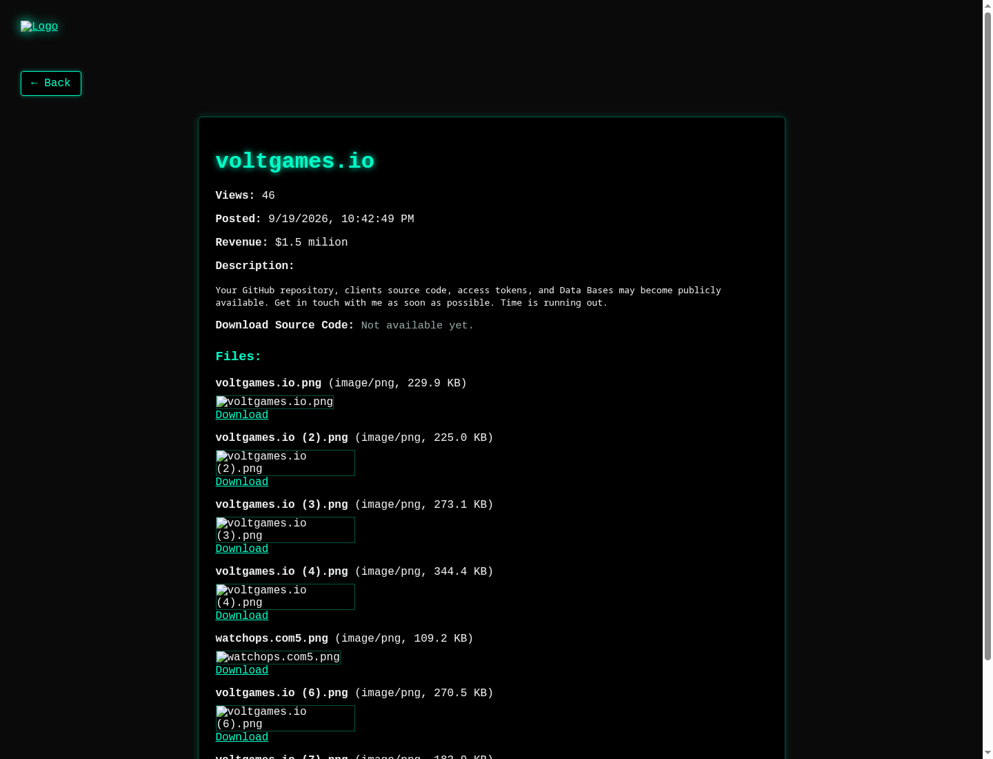 Screenshot der Detailseite